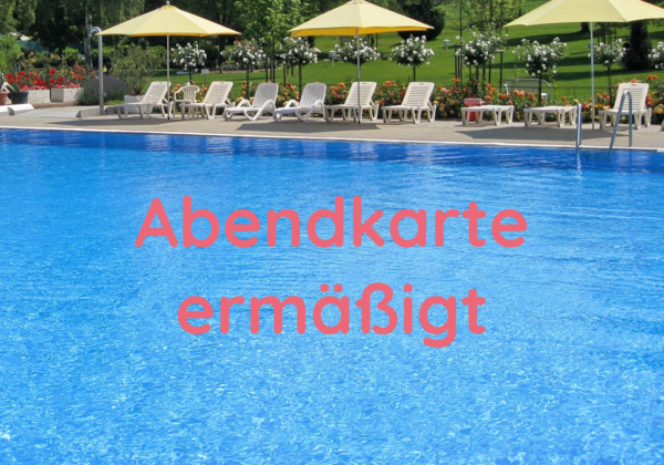 Abendkarte ermäßigt